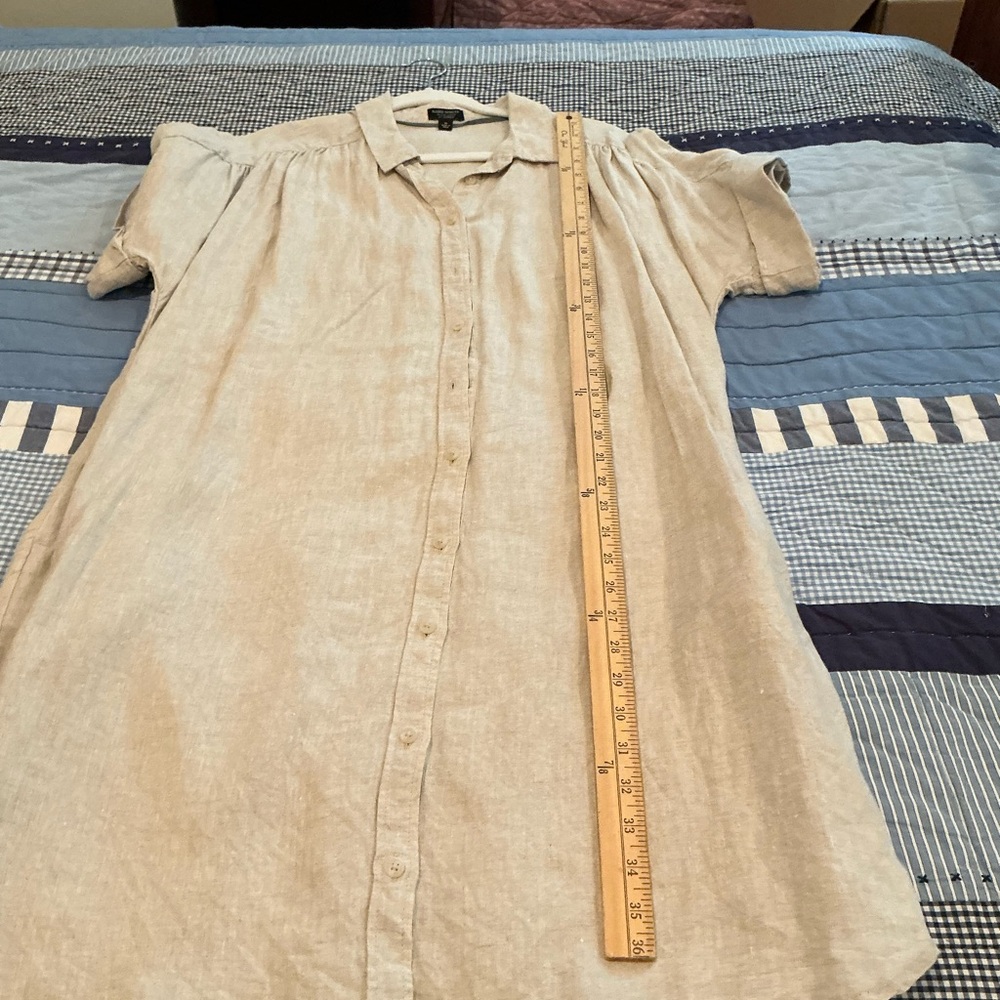 J. Crew Cream Baird McNutt linen Dress - Picture 10 of 11